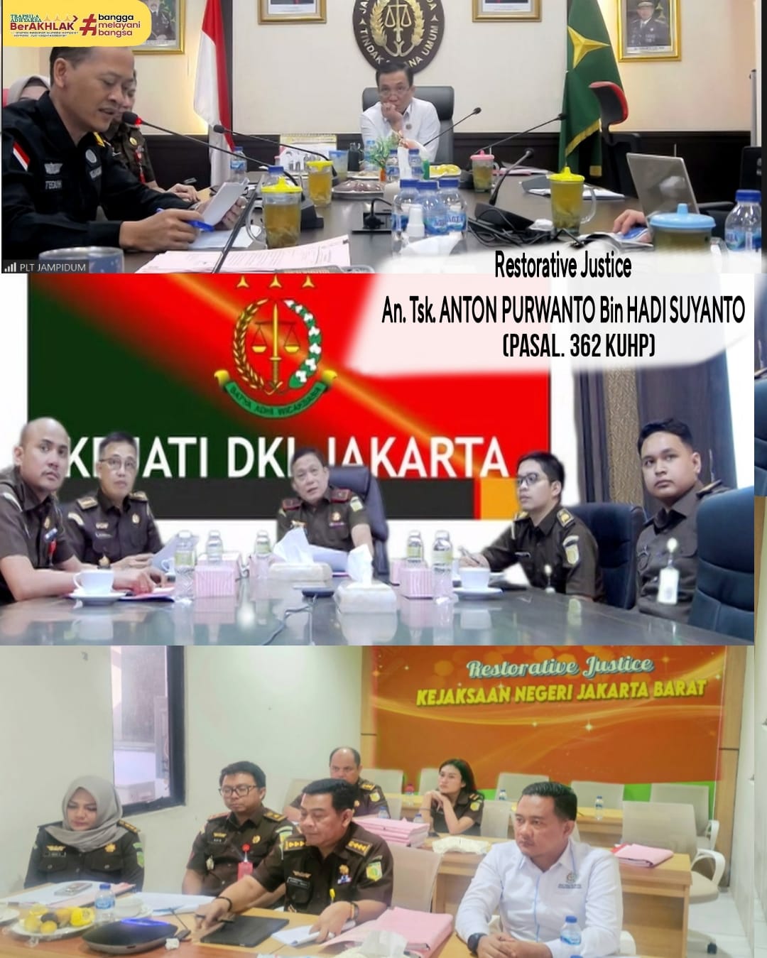 Restoratif Justice antara tersangka AP dengan korban MF Restoratif Justice antara tersangka AP dengan korban MF